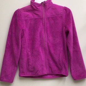 Pink Fuzzy Hoodless Jacket